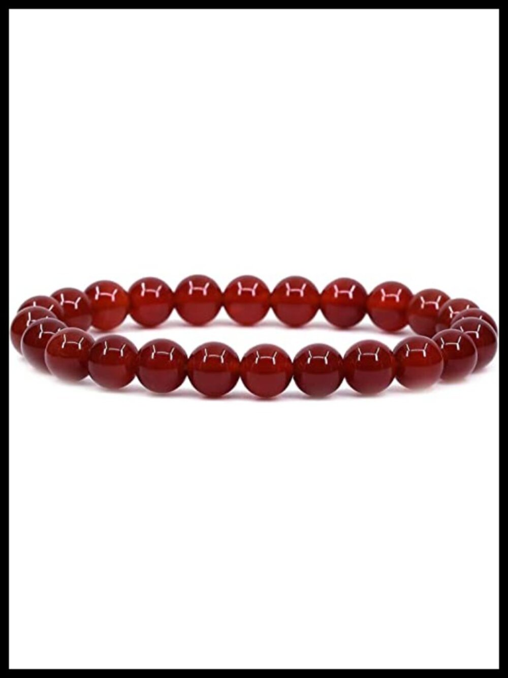 8mm Round Bead Stretch Bracelet Gemstone Healing Crystal Minimal Style